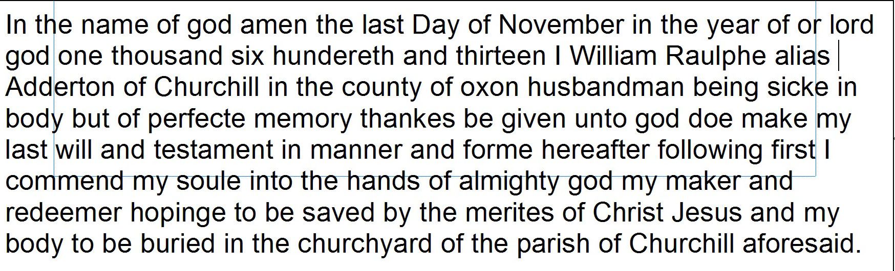 churchill probate project